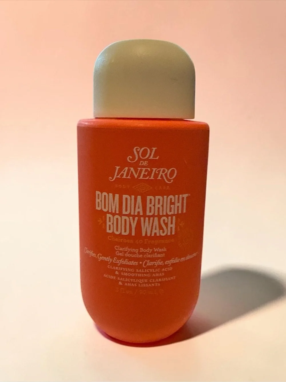 Sol de Janeiro Bom Dia Bright Body Wash — Orange Bottle with Cream Cap